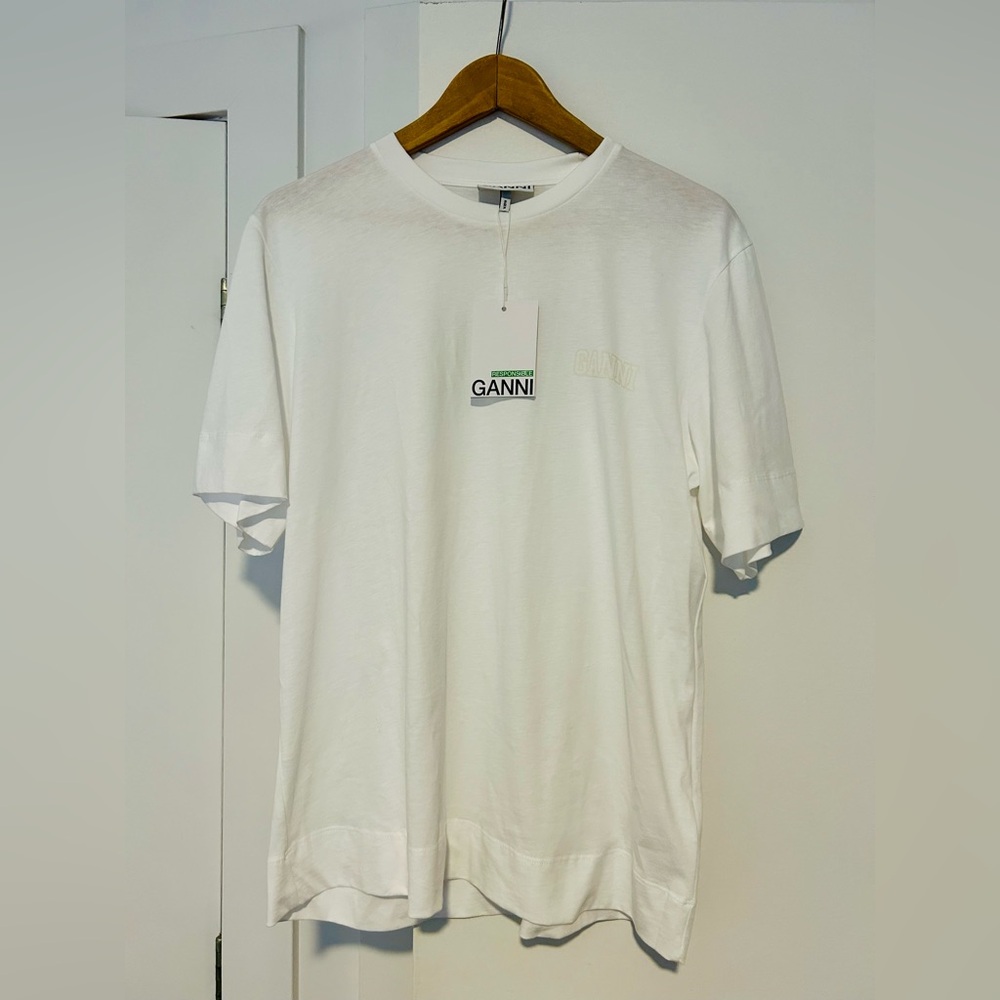 Ganni white t-shirt